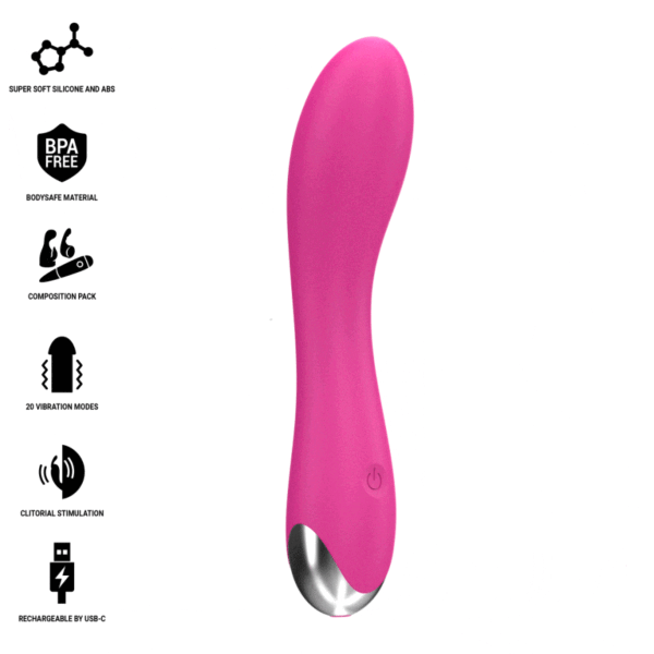 Vibrador Intense Cher com as suas cabeças intermutáveis