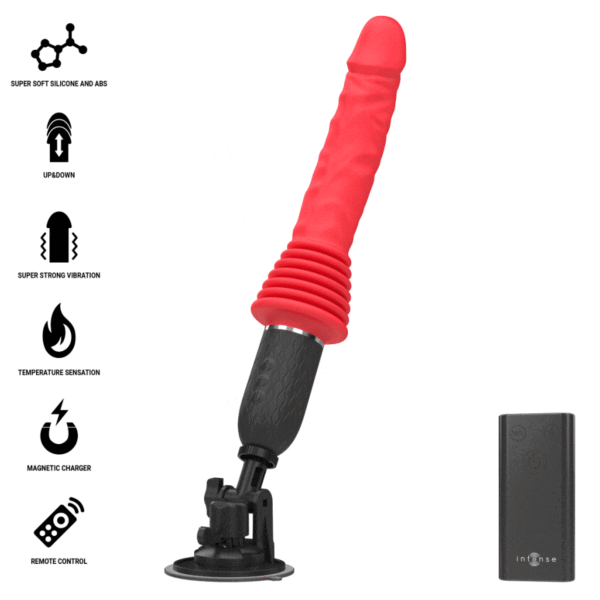 Vibrador Intense Cynthia com base de ventosa e comando sem fios