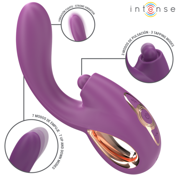 Vibrador ponto G Intense Lali com vaivém e vibração