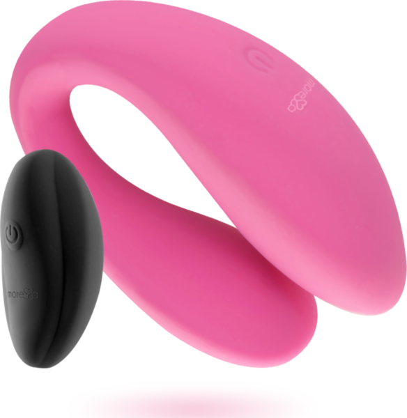 Vibrador para casais Moressa Lauren, em forma de U, de silicone