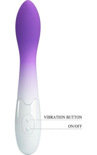 Vibrador ponto G Pretty Love BI-014220-A6, curvo e com a ponta arredondada