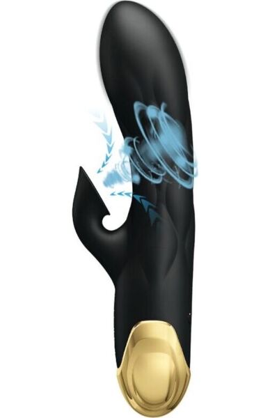 Vibrador rabbit Pretty Love C-Type de cor preta