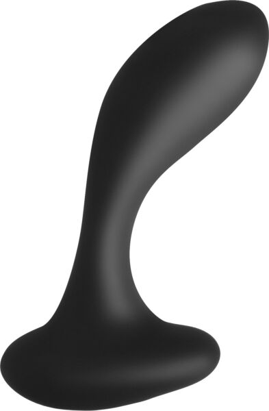 Massajador de próstata S Pleasures Eazy Black, de cor preta, com o respetivo comando à distância