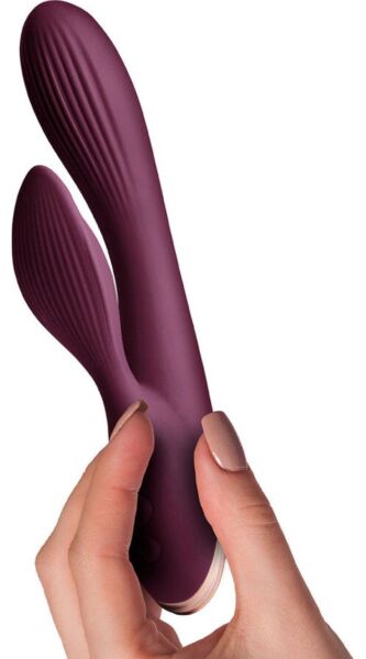 Vibrador rabbit Climaximum Lyanna com braço para estimulação do clitóris