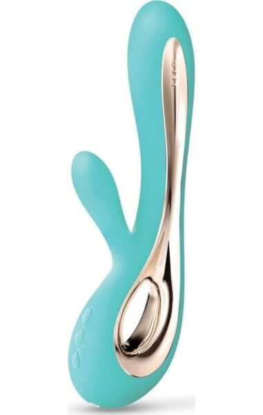 Vibrador rabbit LELO Soraya 2 com a ponta inserível e o estimulador externo