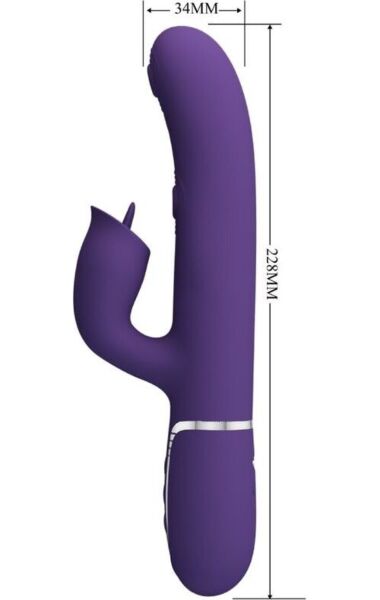 Vibrador coelho Pretty Love Rabbit Licking na cor roxa
