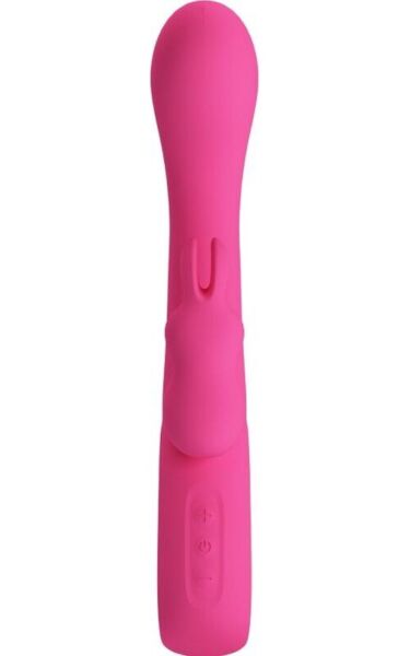 Vibrador rabbit Pretty Love BI-300087 de silicone com cabo prateado