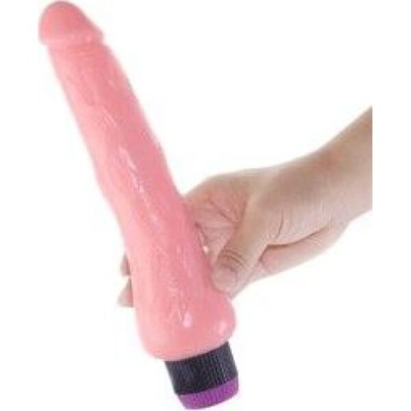 Vibrador realista Baile de 19 cm, com glande e veias marcadas
