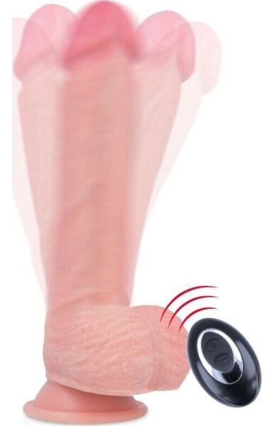 Vibrador realista Rock Army Apache em tom de pele, com a sua base de ventosa