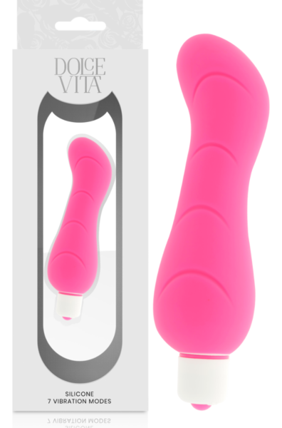 Vibrador Dolce Vita de silicone com a sua capa amovível