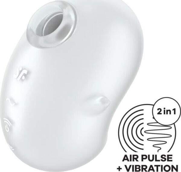 Vibrador lay-on Satisfyer Cutie Ghost branco
