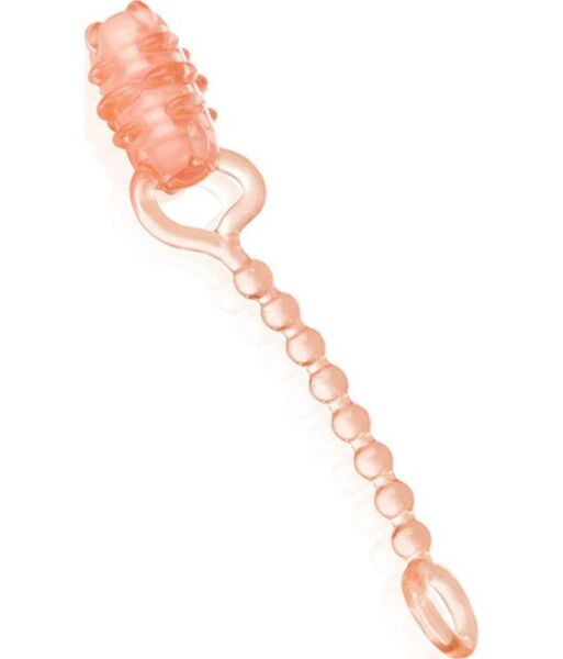 Vibrador descartável Screaming O Ohoney, laranja transparente, com bala e aro