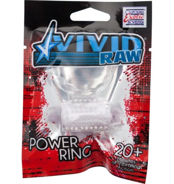 Anel vibratório Calexotics Vivid Foil Pack, transparente, em silicone