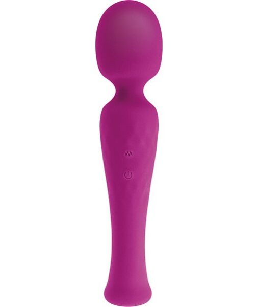 Massajador wand S Pleasures Velvet com pega rígida e cabeça flexível