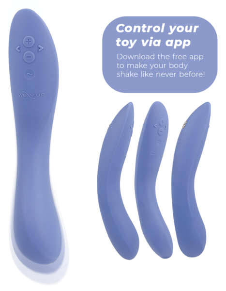 Vibrador We-Vibe Rave 2 azul para o ponto G e o clitóris