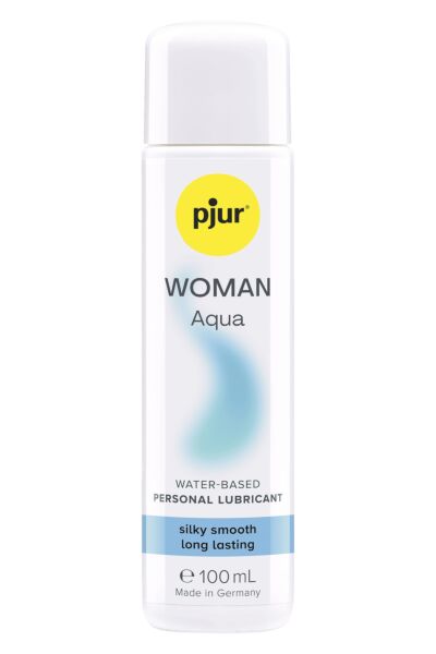 Frasco de 100 ml do lubrificante Pjur Woman Aqua