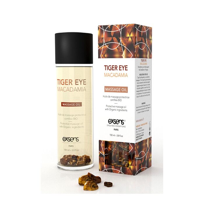 Protective Tiger Eye Macadamia Massage Oil