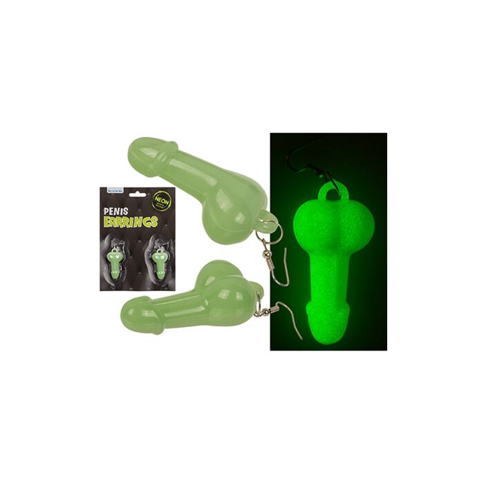 PENDIENTES PENE GLOW IN THE DARK