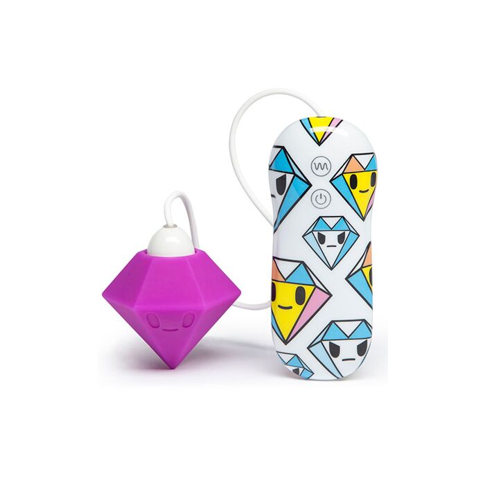 tokidoki 7 Function Silicone Purple Diamond Clitoral Vibrator tokidoki 7 Function Silicone Purple Diamond Clitoral Vibrator