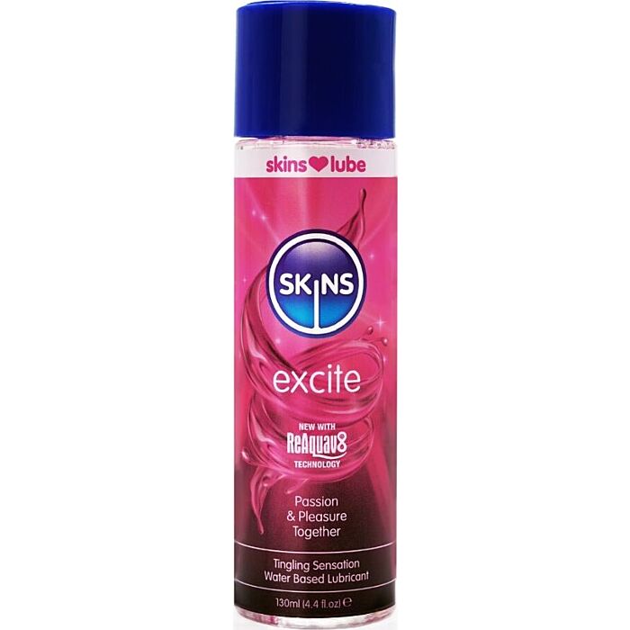 Lubricante base agua SKINS Excite 130 ml