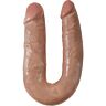 King cock pene doble u 35cm mulato