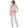 TOP Y PANTALON PIRATA RAYAS