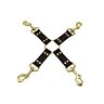 Restrições Bound Nubuck Leather 4 Way Hog Tie