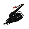 Açoite Bound Nubuck Leather Flogger 70 cm com cabo confortável
