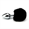 Plug anal Furry Fantasy Bunny Tail con cola sintética Negro