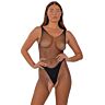 Bodystocking Lace by LJ Abertura Crotchless