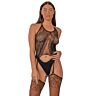 Bodystocking Lace Halter Neck