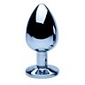 Butt Plug Precious Metals Grande com Base Decorativa Plata