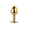 Butt Plug Toosh Small com Base de Joia Rosa