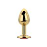 Butt Plug Toosh Small com Base de Joia Rojo