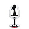 Butt Plug Toosh Heart Shaped Large com base em jóia Rojo
