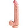 King cock - pene realístico con testículos triple densidad 34x11cm