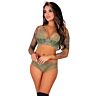 Conjunto de Lingerie Livco Corsetti Pine Caqui