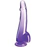 Dildo Morado King Cock 19cm Realista e Flexível