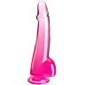 Dildo King Cock 19 cm Rosa com Testículos