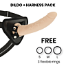 Arnês DELTACLUB com Dildo de Silicone Médico