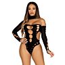 Teddy Cut Out Leg Avenue com costas tipo tanga
