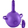 Mini sex ball con dildo 15 cm morado
