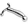 Plug Anal Metal Hard Massageador Prostático em Aço