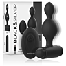 Plug Anal BLACK&SILVER Tucker Pequeno com Controlo