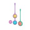 Eggs & Rings Party Color BOLY com 4 Bolas para Treino Kegel