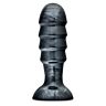 Plug anal Blush Novelties Jet Bruiser grande com relevos, 7,5 polegadas