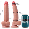 Dildo Rock Army Leopard 23 cm com base de ventosa