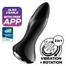 Satisfyer Rotator Plug Vibrador Preto