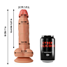 Dildo Cyber Silicock Jude 18 cm com ventosa estável