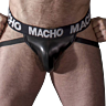 Macho Couro Preto Jock